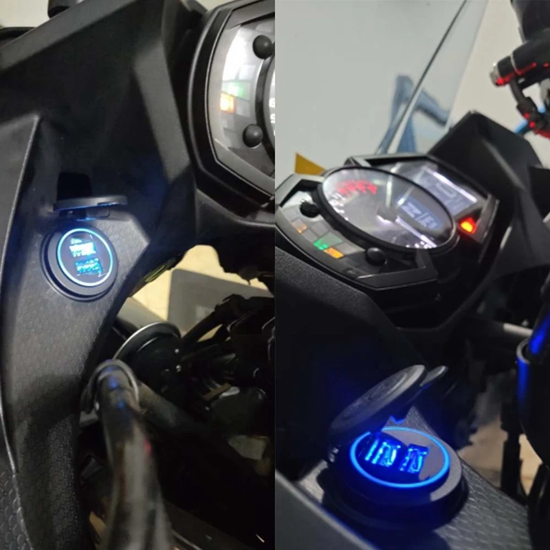 Переходник для зарядного устройства с двумя USB-портами мотоциклов Kawasaki Versys 650 1000