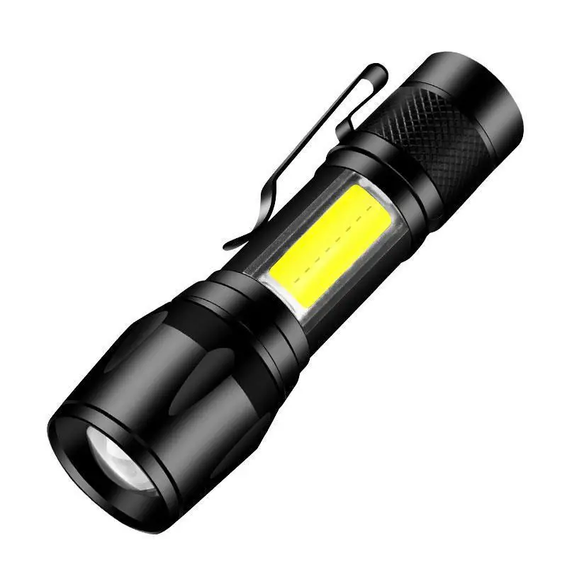 

Mini Torch LED Rechargeable Flashlight Portable USB Charging Flashlight High Power Bank Camping Waterproof Long Range Lantern
