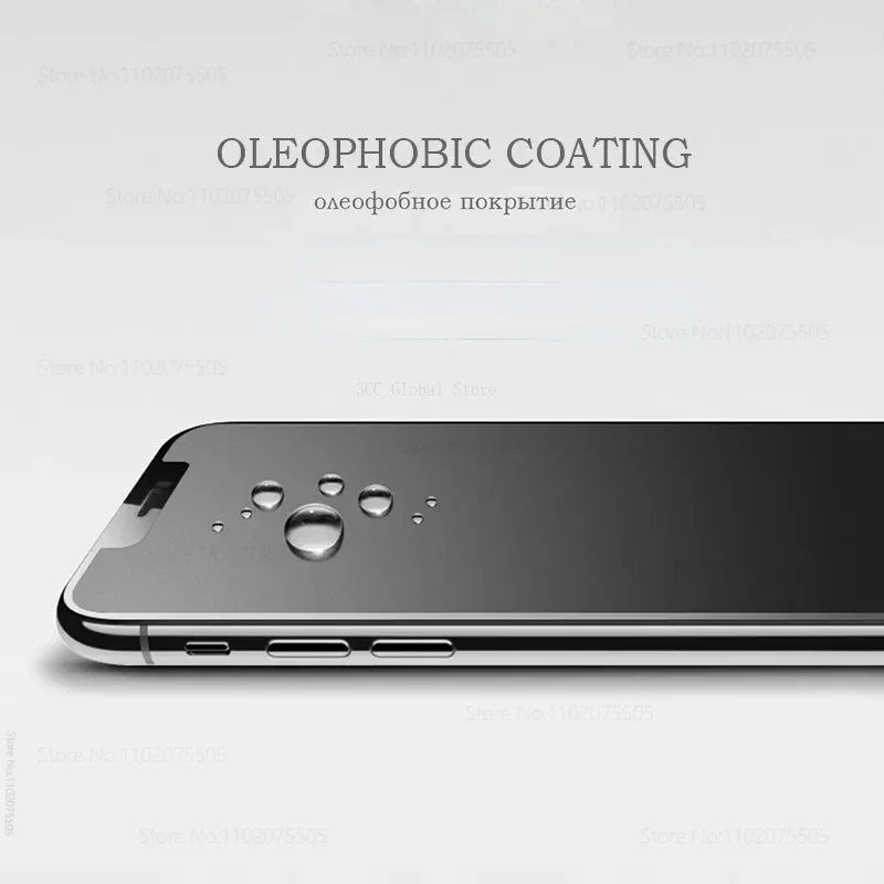3 шт. матовое закаленное стекло с полным покрытием 9H для iPhone 14 13 Pro Max 11 15 XS X XR SE 7 8 Plus