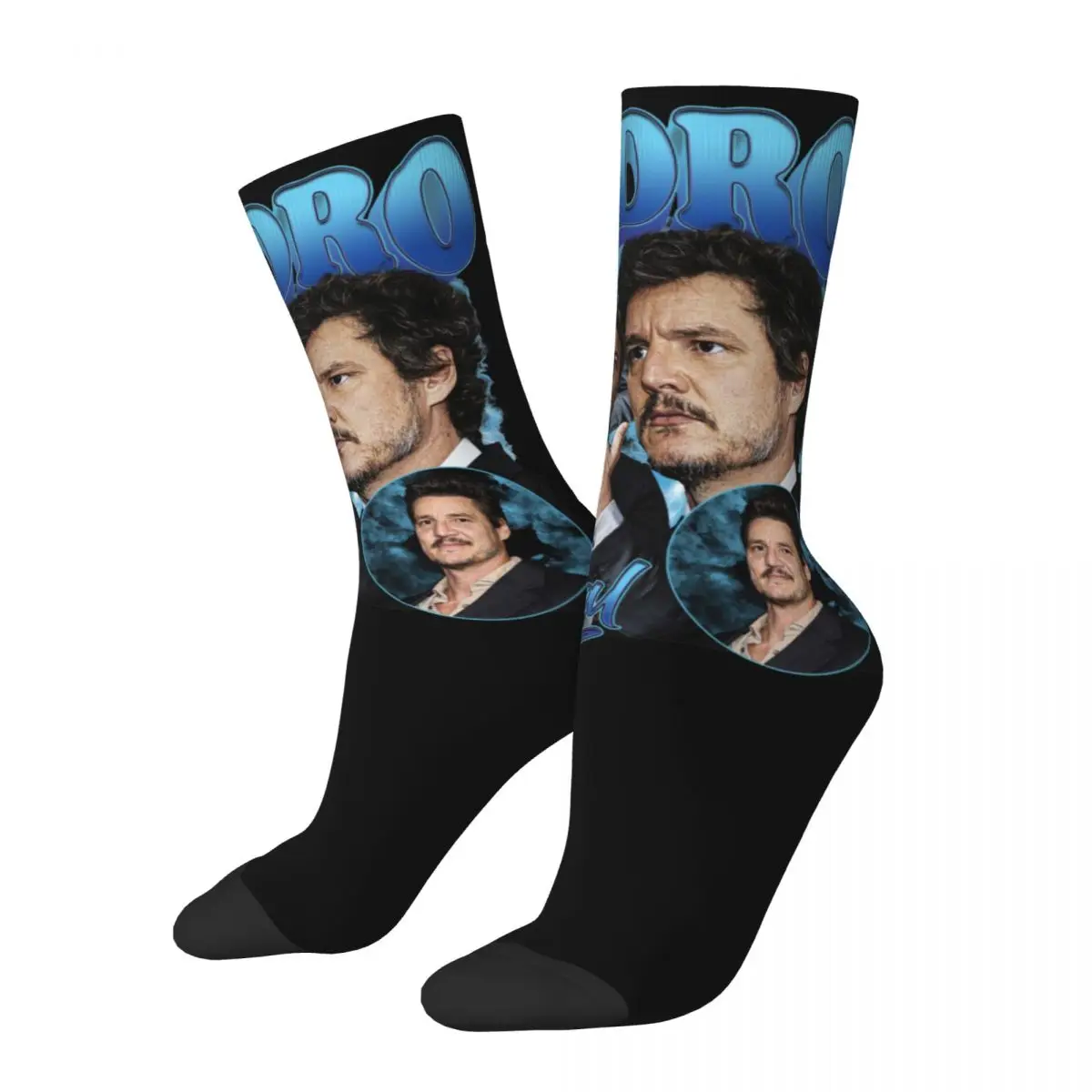 

Pedro Pascal Accessories Socks Vintage 90's Bootleg Style High Quality Crew Stockings Warm for Mens Little Small Gifts