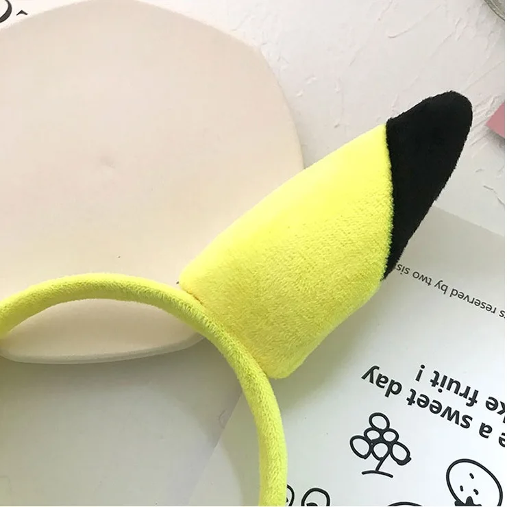 Повязка на голову Pikachu с милым японским мультяшным трехмерным аксессуаром для