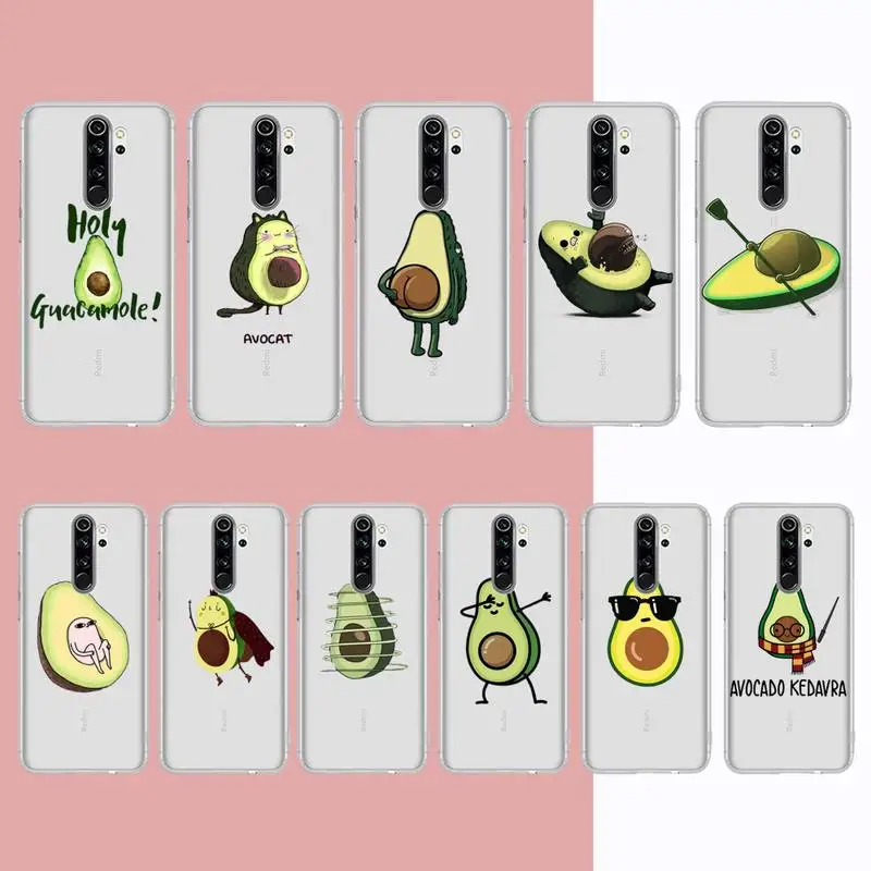 

Avocado Phone Case for Samsung S20 S10 lite S21 plus for Redmi Note8 9pro for Huawei P20 Clear Case