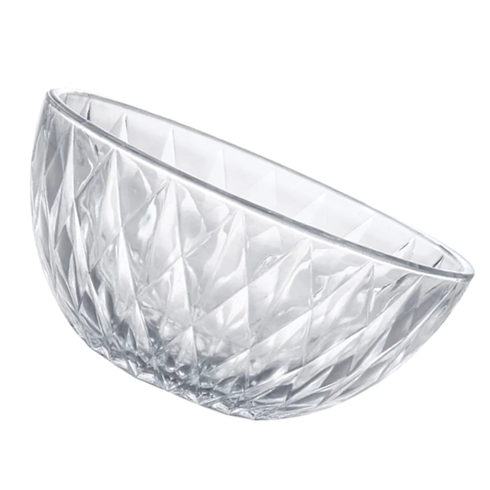

Bowl Bowls Salad Fruit Serving Acrylic Clear Noodle Cereal Dessert Large Transparent Decorative Candy Mixing Plate Snack Crystal