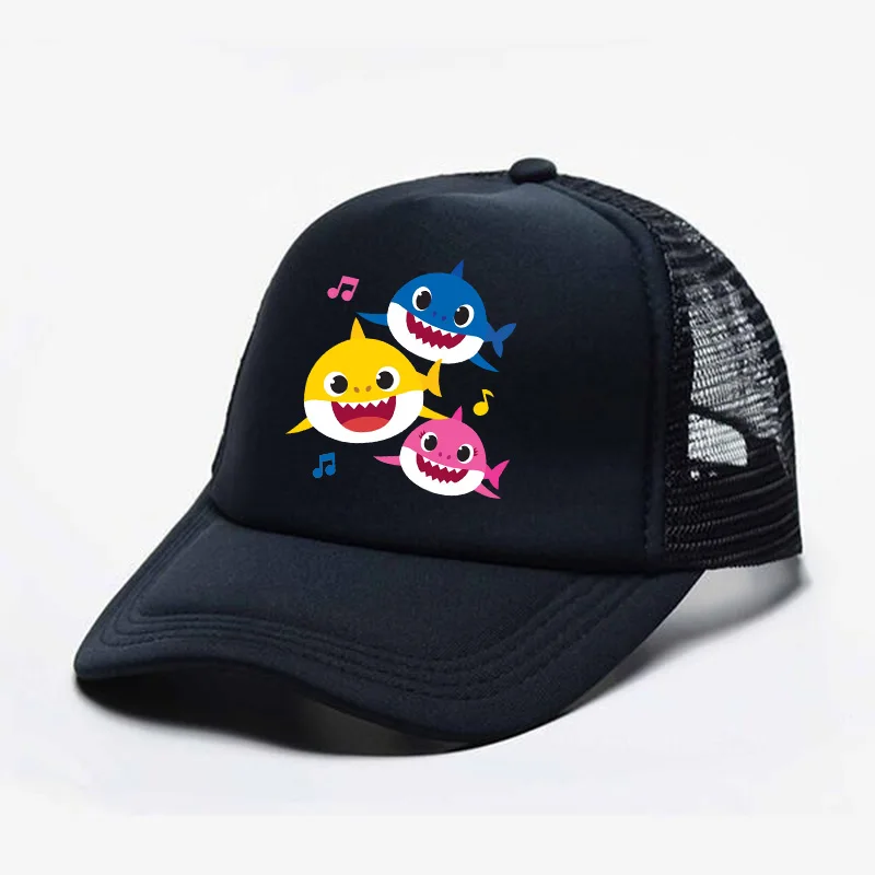 

Summer Children Baby Cap Kids Boy Girl Cartoon shark Adjustable Baseball Letter Caps Infant Hats Snapback Hip-Hop Sun Hat