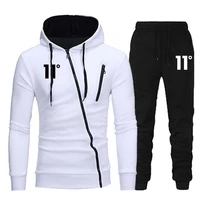 2022 new arrival mens personality zipper tracksuit hoodies and sweatpants high quality male outdoor casual sports jogging suit