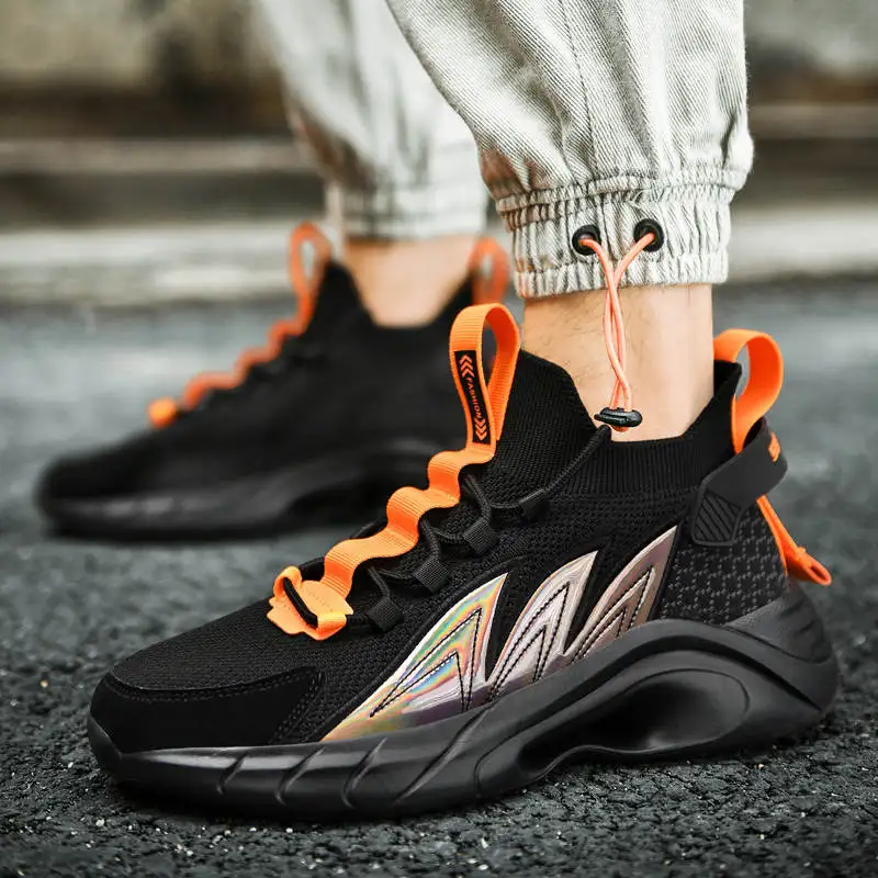 

Мужские беговые кроссовки, спортивная обувь, яркие, белые, роскошные брендовые, высокого качества, для летнего сезона