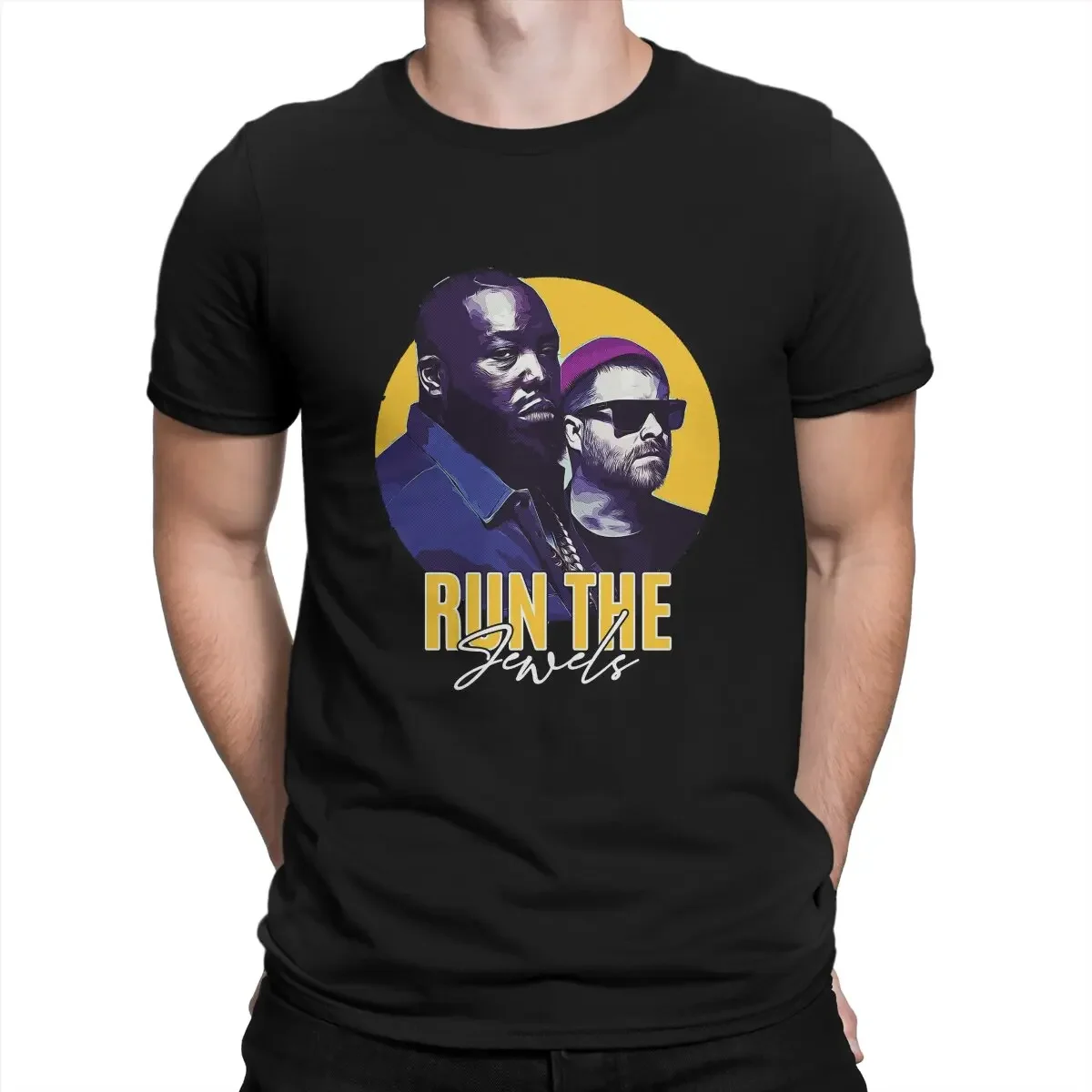 Футболка Cheavyweight в уличном стиле с рисунком аниме Run The Jewels Band Уникальные футболки