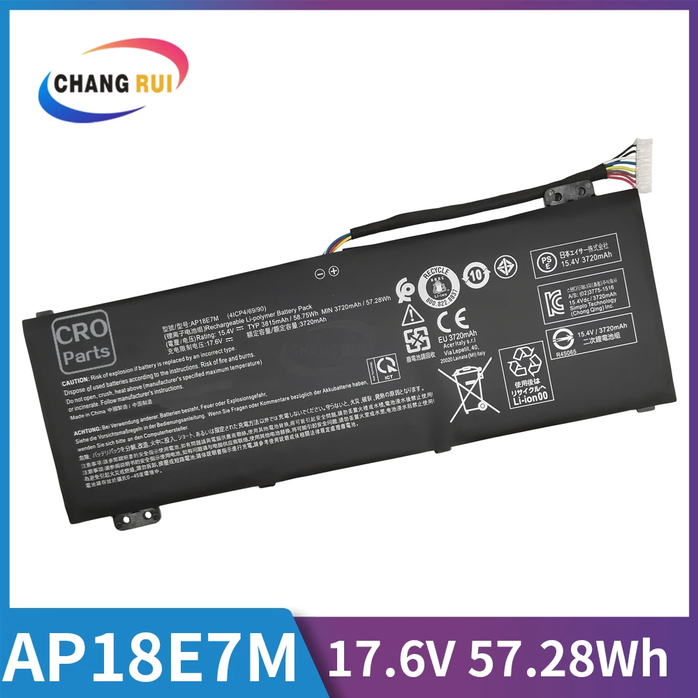 

CRO AP18E7M AP18E8M Battery for Acer Nitro 7 AN715-51 Aspire 7 A715-74G Predator Helios 300 PH315-52 PH315-53 PH317-53