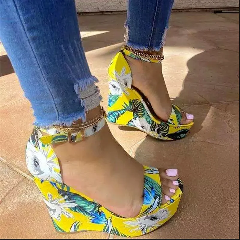 

Sexy Girl Summer Design Party Women Shoes High Heels Buckle Ankle Strap Sandals Women Flower Open Toe Sandals