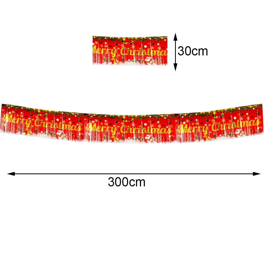 Рождественский баннер гирлянда