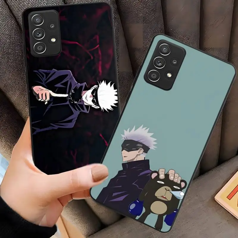 

Satoru Gojo Jujutsu Kaisen Anime Phone Case For Samsung A01 A10 A11 A12 A20 S E A21 A30 S A31 A32 A40 A41 A42 A70 A71 Capa