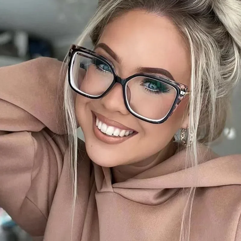 Новые Ретро женские очки кошачий глаз оправа для очков с защитой от синего света