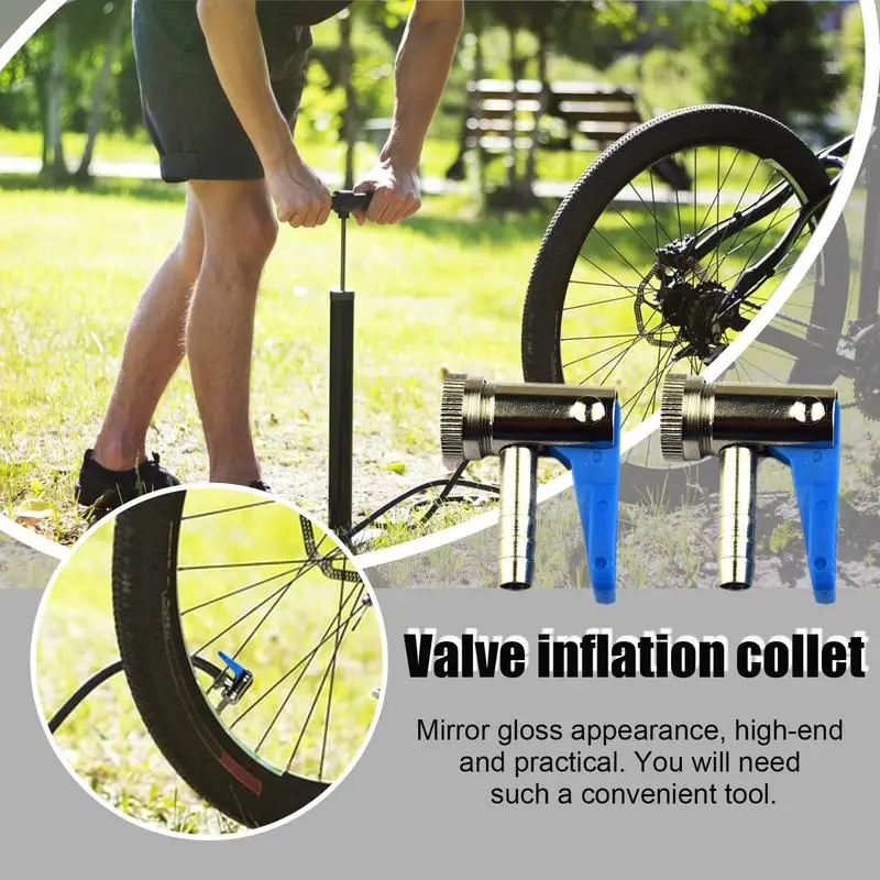 

Air Chuck Clip Adapter Air Chuck Quick Connect Brass Tire Inflator Tyre Valve Air Pump Clip 6mm / 8mm Tire Inflation Valve