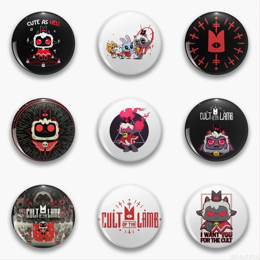 Модная брошь в виде знака культа ягненка металлические булавки для рюкзаков