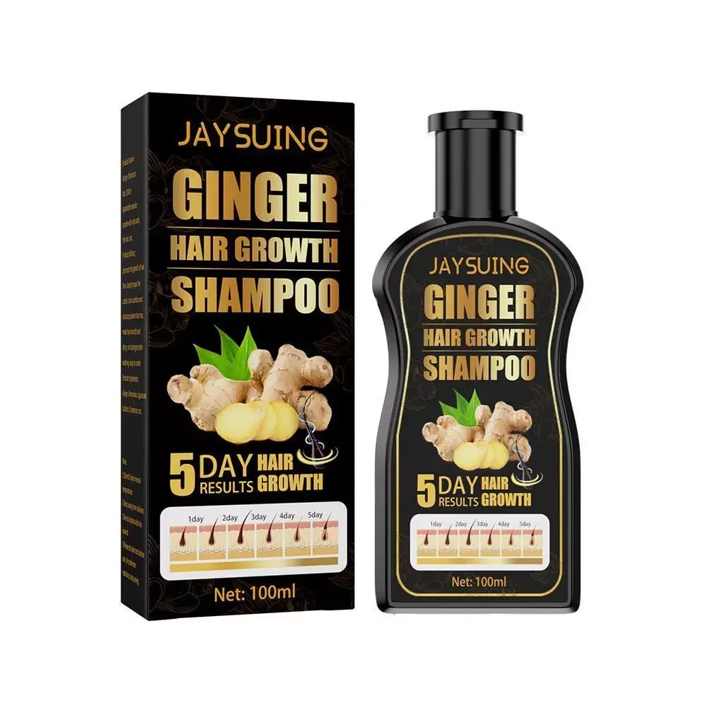 

NEW Ginger Anti White Hair Shampoo Organic Hair Dye Permanent Black Shampoo For Women Cover White Gray Hair Anti Hair Loss