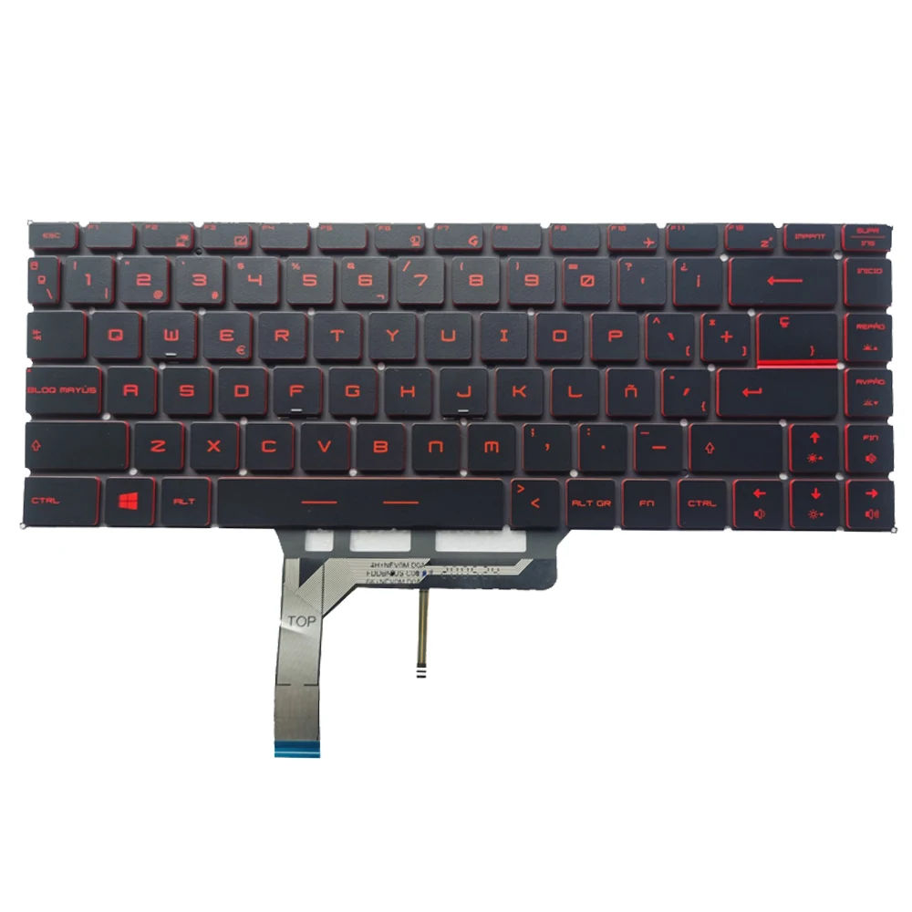 Новая клавиатура с подсветкой и испанской раскладкой для MSI GF63 8RC 8RD MS-16R1 GF65 Thin 9SD 9SE