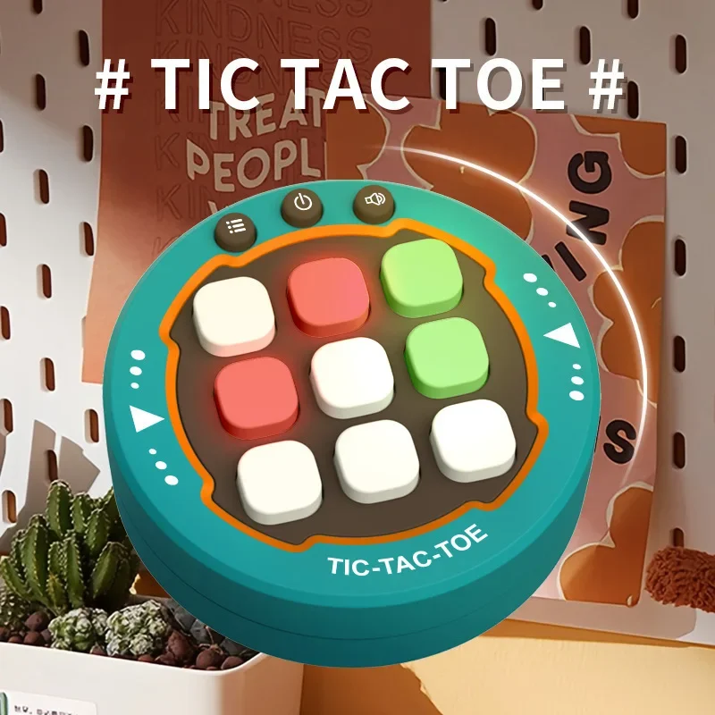 Электронная мини-игровая консоль Tic Tac Toe детские развивающие интерактивные
