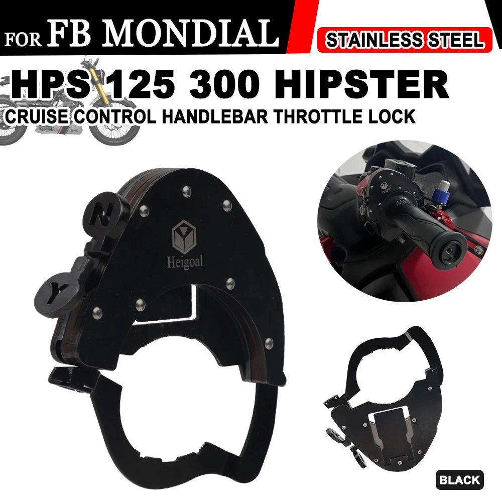 

For FB Mondial HPS 125 HPS 300 Hipster HPS125 HPS300 2021+ Motorcycle Accessories Cruise Control Handlebar Throttle Lock Assist