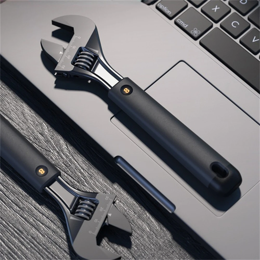 

Adjustable Opening Wrench 8 Inch Workshop Tools Car Professional Plumbing Universal Pipe Nut Spanner Car Garage Tools Key Kits