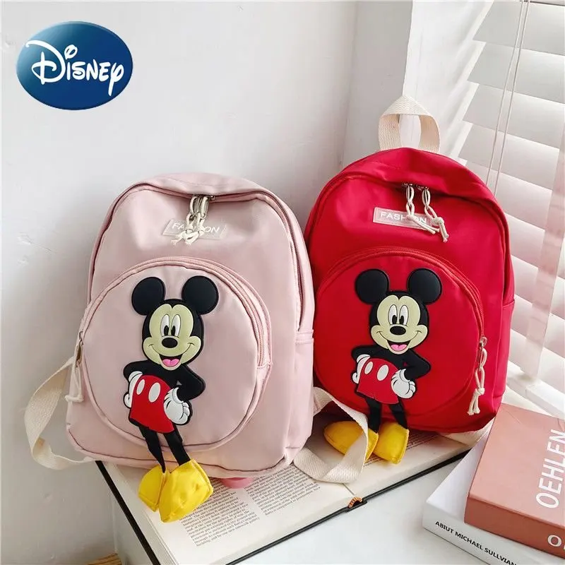 Disney Children's Backpacks Mickey Cartoon Kindergarten Small Schoolbags Baby Boys and Girls Cute Little Backpacks for Ages 3-8