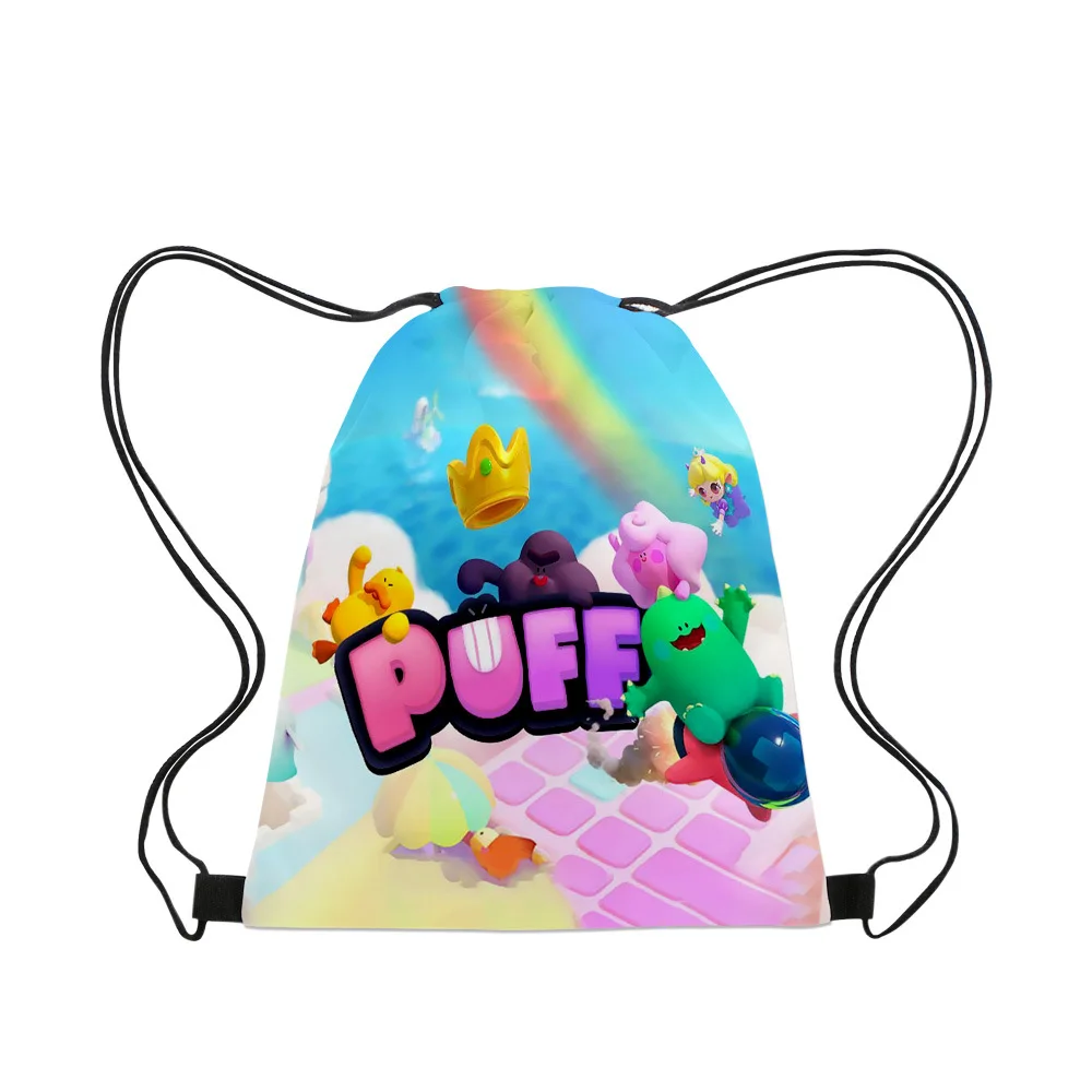 

3D New Stumble Guys Collision Party Drawstring Pocket Portable Outdoor Primary and Secondary School Students Drawstring Bag