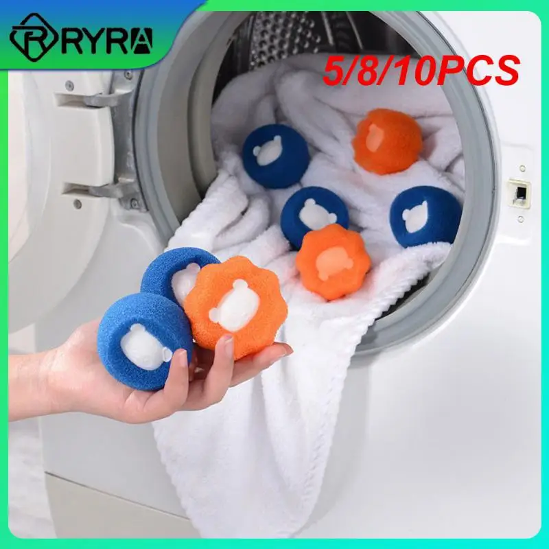 

5/8/10PCS Dryer Cat Hair Fluff Remover Pellet Super Hair Absorption Commercial Cleaning Robots Sweater Clothing Dog Hair Rollers