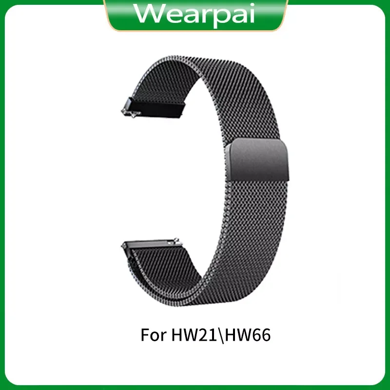 

Steel Metal Strap Wearpai HW21 HW66 Original Wrist Strap Smart bracelet strap black blue gray support dropshipping