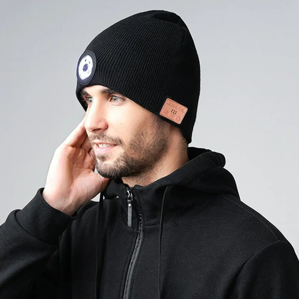 

Шапка-бини унисекс с USB-зарядкой, совместимая с Bluetooth 5,0