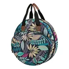 Чехол для хранения вышивки крючки для вязания круглая сумка органайзер для вязальных спиц инструменты для шитья (только сумка) Листья