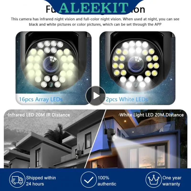 

1/2/3PCS Wireless Wifi Dual Band Camer Cctv Ir Night Vision Cctv Camera Humanoid Detection 2 Way Voice Wireless Ptz Camera