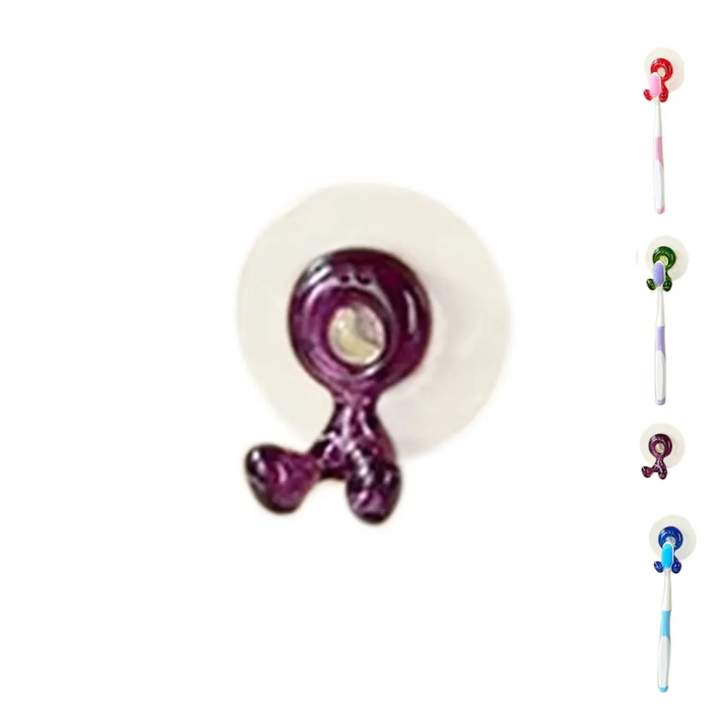

Toothbrush Holder Fashion Home Bathroom Toothbrush Suction Cup Holder Rack Wall Mount Hang Stand