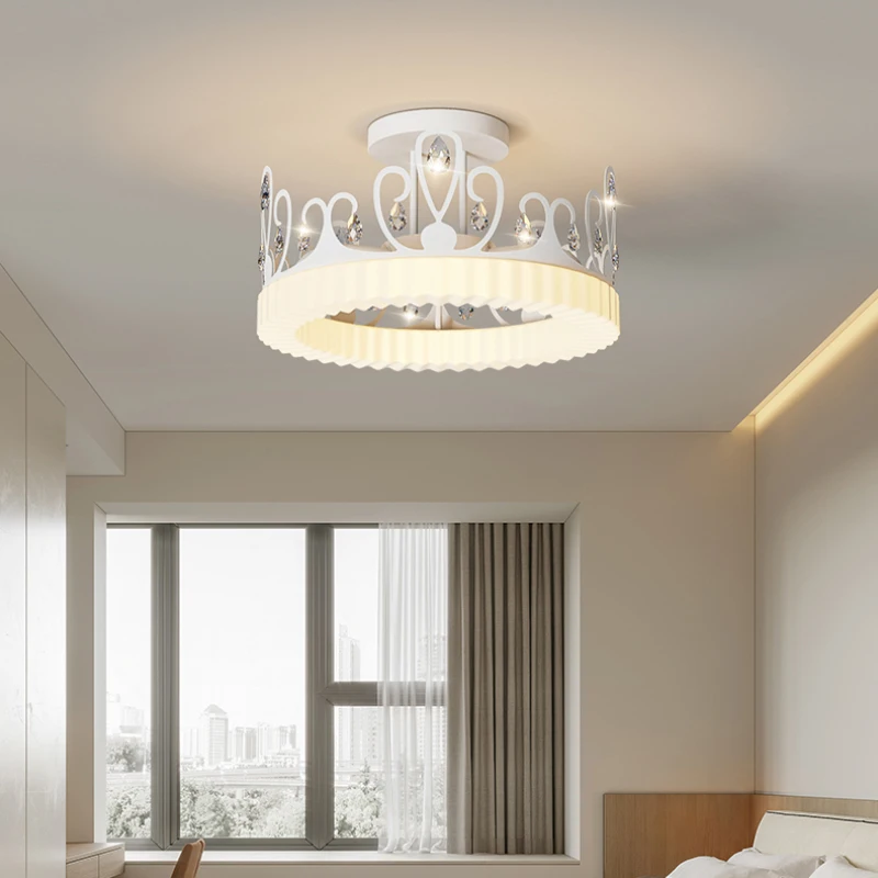 

Современная Женская Роскошная лампа со стразами, современный минималистичный домашний декор, теплая романтическая Люстра для детской комнаты