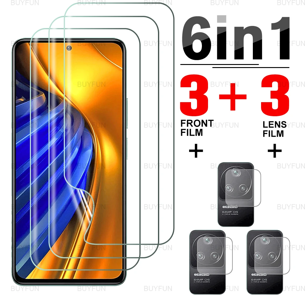 

Гидрогелевая пленка 6 в 1 для Oppo Realme GT Neo 3T, мягкая пленка с защитой от отпечатков пальцев для Realme Realmy GT Neo Neo2 Neo3, пленка для объектива камеры
