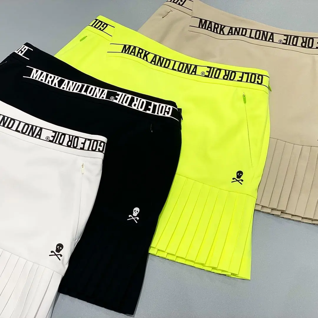 

Новая весенне-летняя юбка для гольфа для женщин, модная дизайнерская Спортивная юбка с короткими штанинами внутри, Дамская одежда для гольфа, плиссированная юбка с принтом