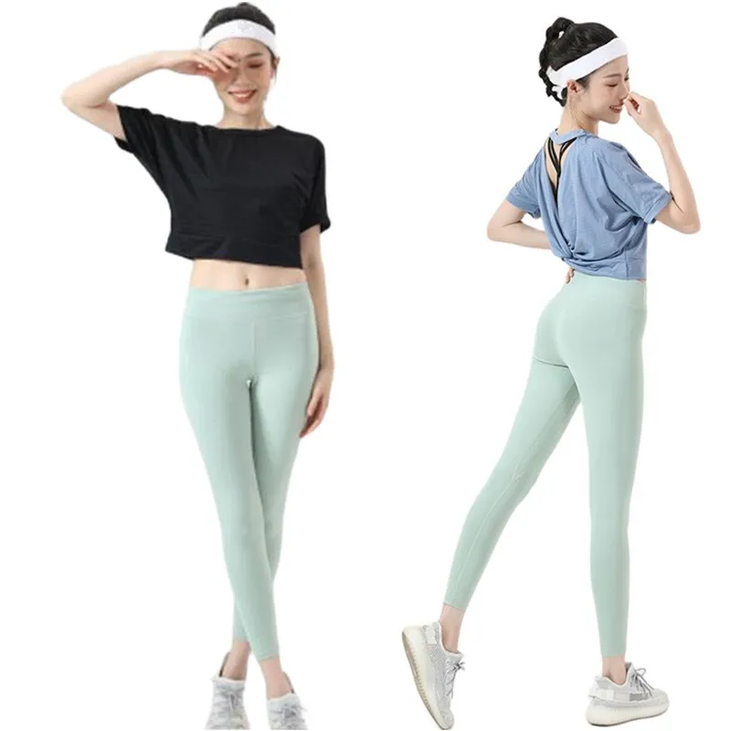

Women Riding Loose Cropped Waist Short Sleeve T Shirts Breathable Sports Yoga Tops Running Workout Fitness Sportswear Quick Dry