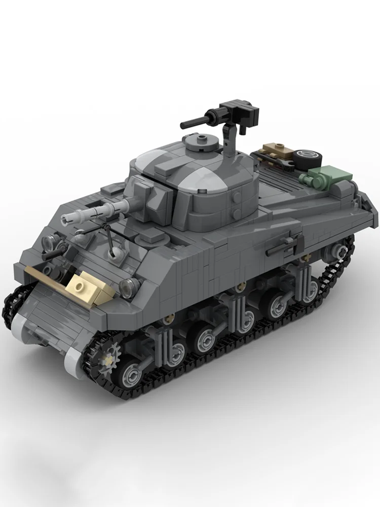 Новый набор из 749 деталей: Военная модель танка M4A3 (75) с огнеметом, конструктор, технологичные строительные блоки, игрушка для самостоятельной сборки, подарок на Рождество и праздники (art.: 3920dca5787be) - 3920dca5787be