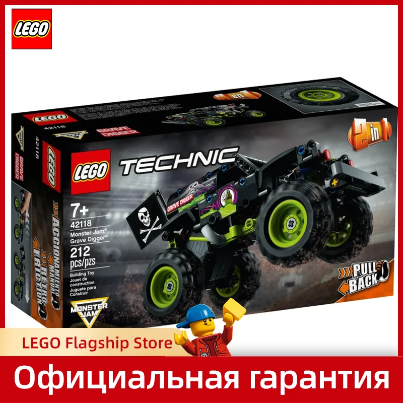[100%Original] LEGO® Technic 42118 Monster Jam® Grave Digger® (212 Pieces) | Stacking Blocks