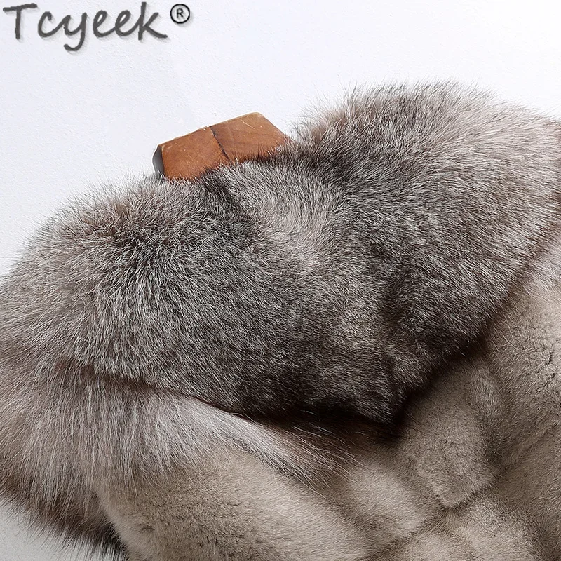 Tcyeek Жилет из натуральной норки Женские меховые куртки Цельная женская норка 2024