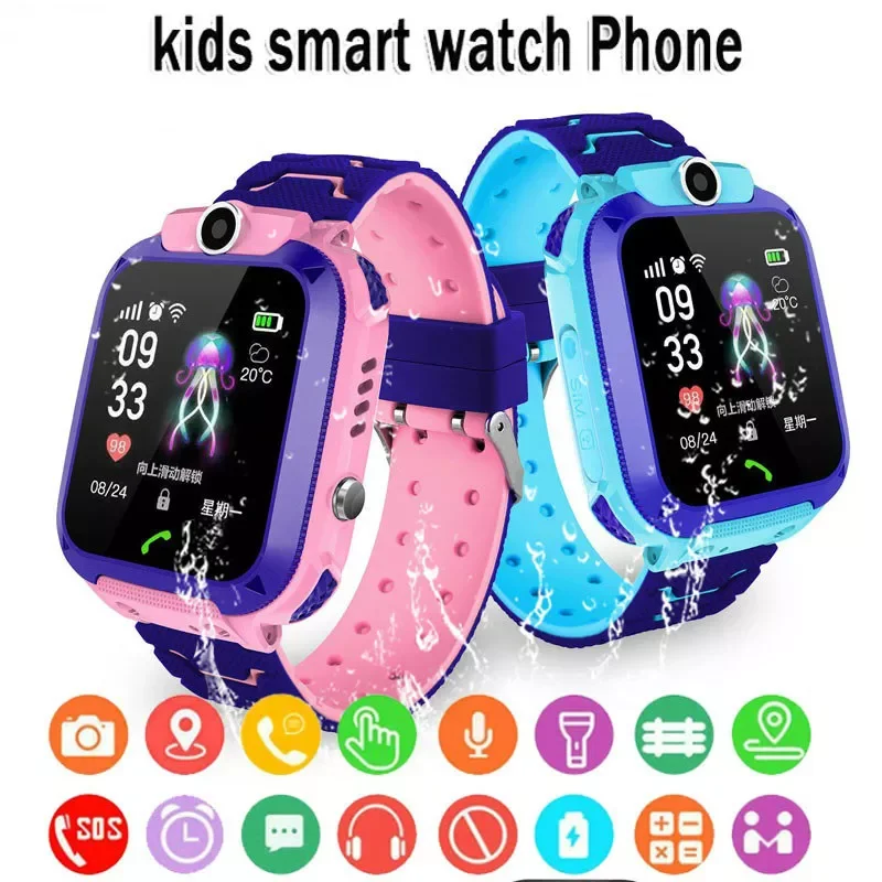 

Smartwatch For Kids Children's Smart Watch SOS For IOS Android Watch With SIM Card Photo Waterproof IP67 Boys Girls Gift