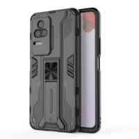 luxury shockproof armor phone case for xiaomi redmi k40 k40s k50 pro magnetic invisible stand protect back cover