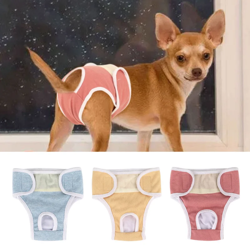 

Reusable Female Dogs Diaper Pants Sanitary Female Dog Pants Diapers for Dogs Menstruation Pet Cat Physiological Shorts Girl