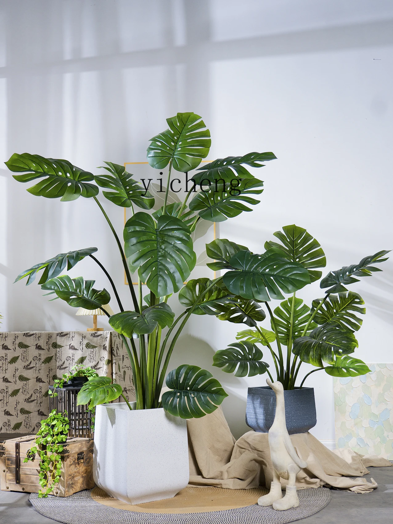 Искусственное растение ZK Monstera чашевидная украшение для дома новое бионическое