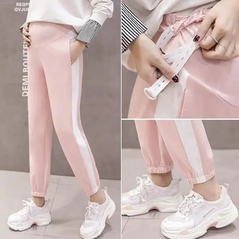 

Брюки для беременных Весенняя и осенняя одежда брюки с 9 точками повседневные спортивные брюки осенние леггинсы брюки-шаровары