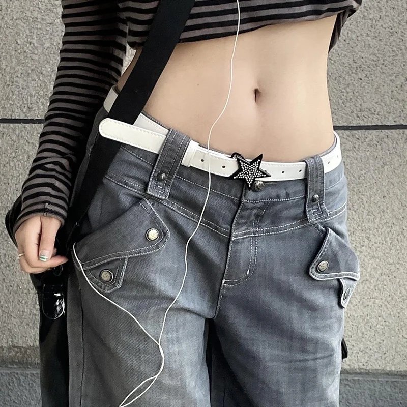 

Женский ремень в стиле гранж инди, винтажный ремень в стиле 1920-х с пряжкой для джинсов