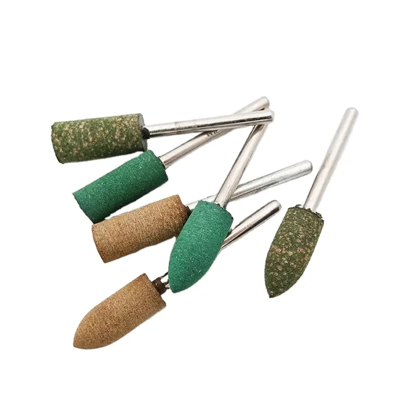 

10 шт. 3 мм ручка «кунжутное колесо» резиновая Губка кожа Полировочная головка форма металлический нож узор полировка и Удаление заусенцев
