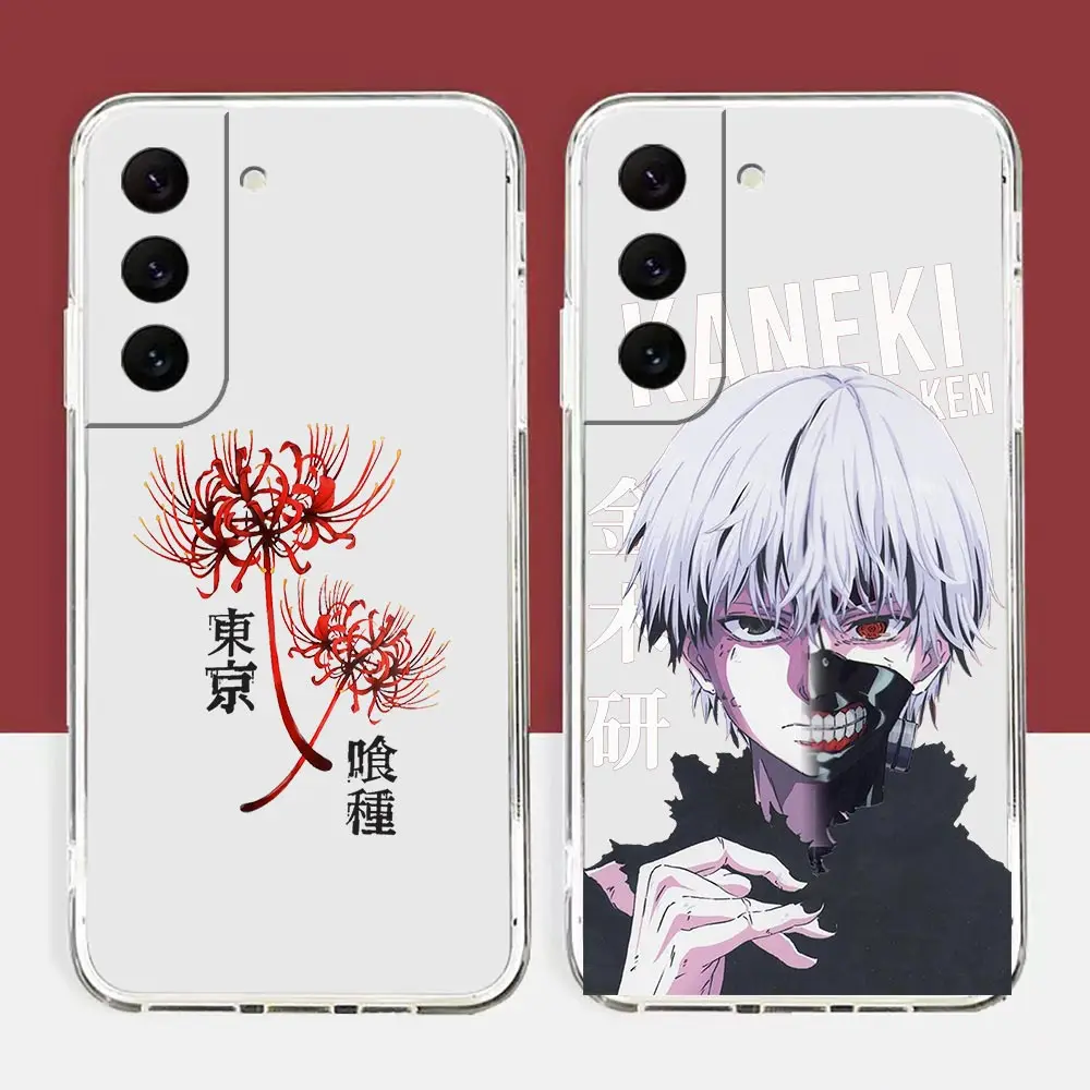 

Japan Anime Tokyo Ghoul Kaneki Ken Clear Case For Samsung S30 S22 S21 S20 S10 NOTE 20 10 A03S A03 A02S FE LITE ULTRA PLUS Funda