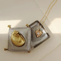 2022 new women chocker gold color chain love heart pearl choker necklace jewelry romance pendant for women clavicle necklace