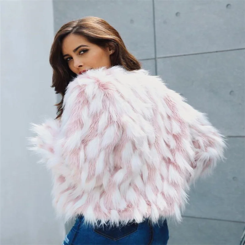 Personality faux mink leather jacket womens winter thicken short fur leather coat women slim jackets jaqueta de couro fashion