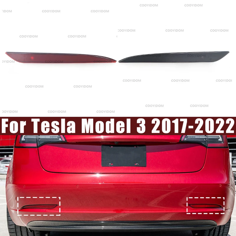

Новый отражатель заднего бампера Tesla, аксессуары для заднего бампера Tesla Model 3 2017-2022 1077406-00-F 1077407-00-F