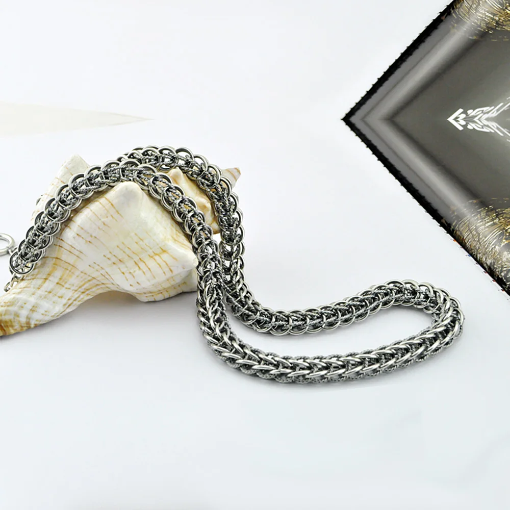 Мужская и женская цепочка из серебра 925 пробы с кольцом 10 мм